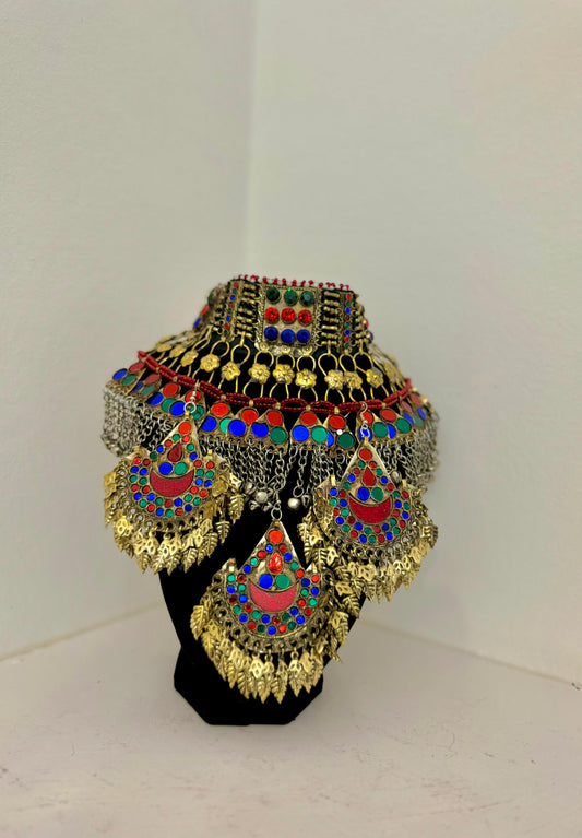 Multi Coloured Kuchi Necklace