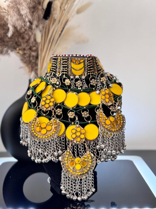 Yellow Kuchi Necklace Set
