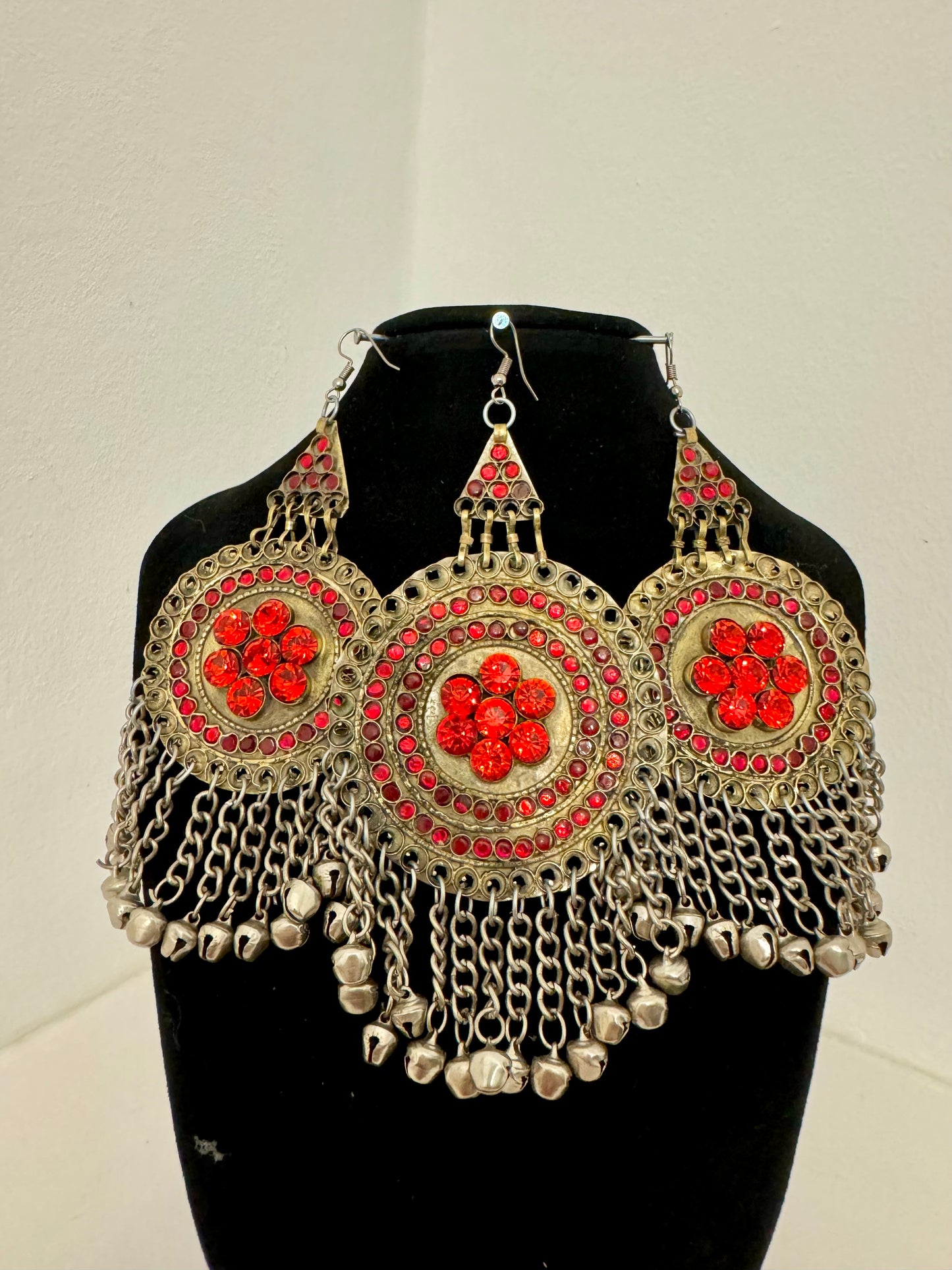 Afghan Vintage Earrings & Head Piece